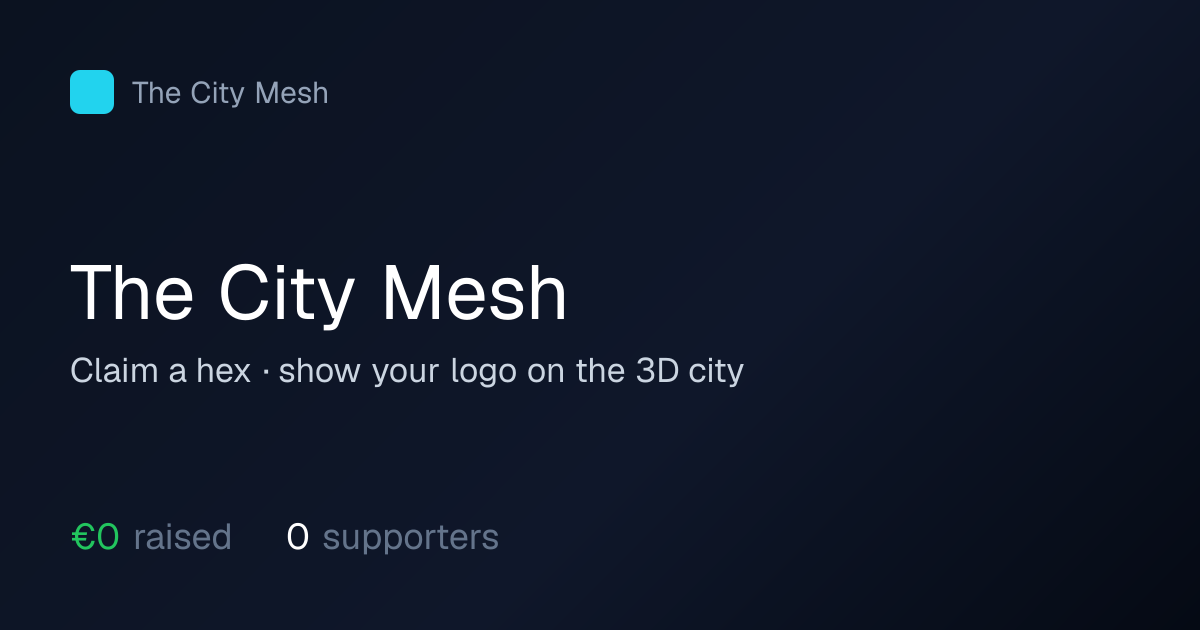 SLUG — 3D sponsorship city on The City Mesh